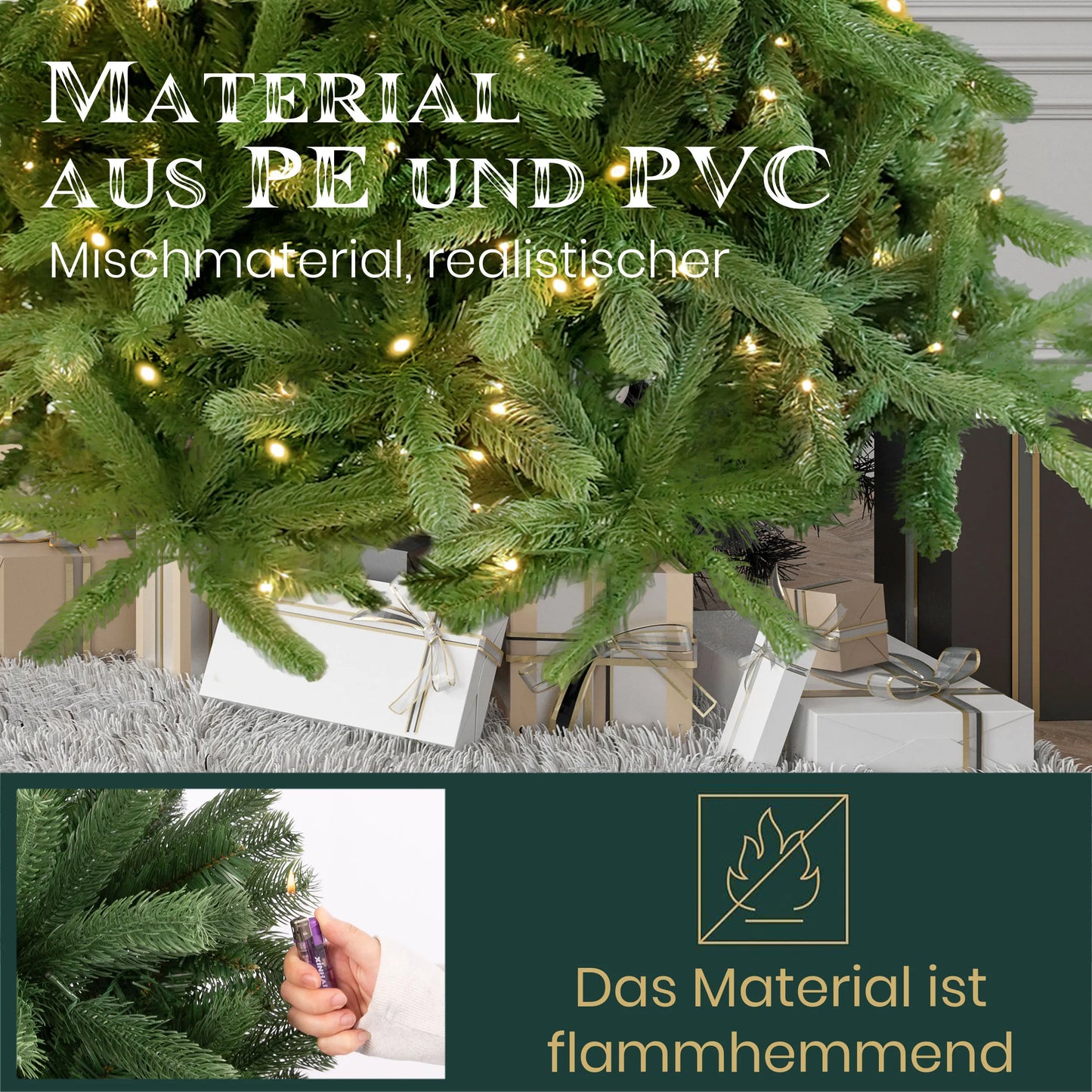 Küntslicher Weihnachtsbaum mit LED